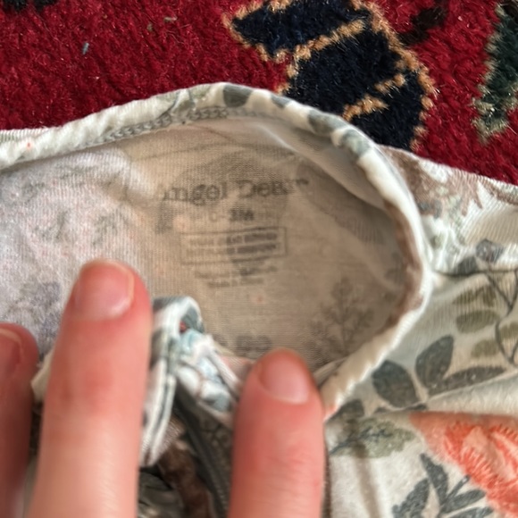 Precious Angel Dear Double Zip Up 0-3 Month Footie PJs - Picture 2 of 3